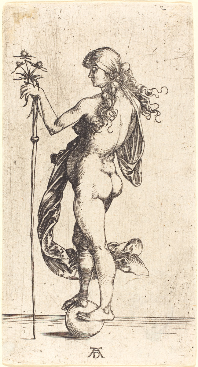 Little Fortune by Albrecht Dürer (German, 1471 - 1528), 16X12"(A3)Poster Print