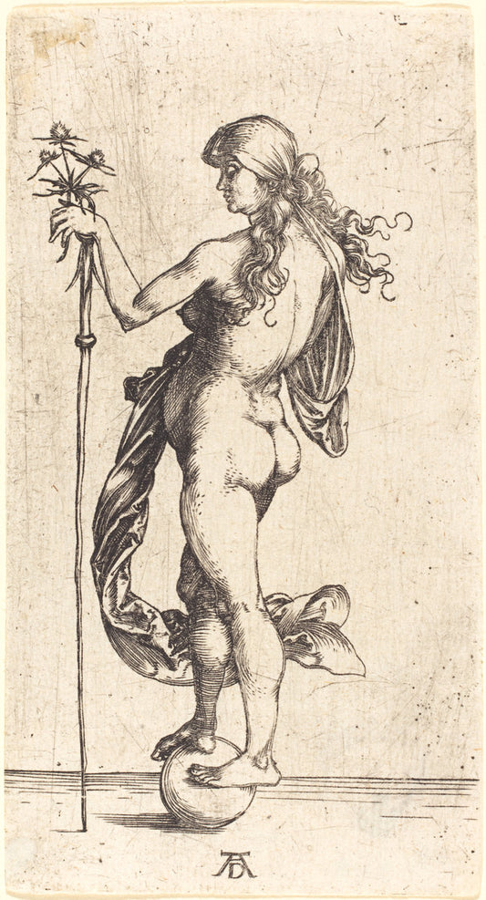 Little Fortune by Albrecht Dürer (German, 1471 - 1528), 16X12"(A3)Poster Print