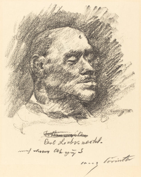 Carl Liebknecht (Totenmaske Liebknechts) by Lovis Corinth (German, 1858 - 1925), 16X12"(A3)Poster Print