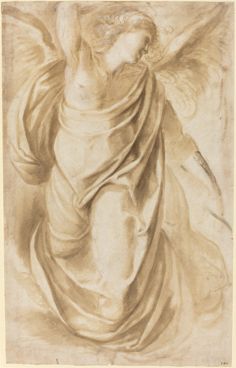c. 1600 by Italian 17th Century (An Angel), 16X12"(A3)Poster Print