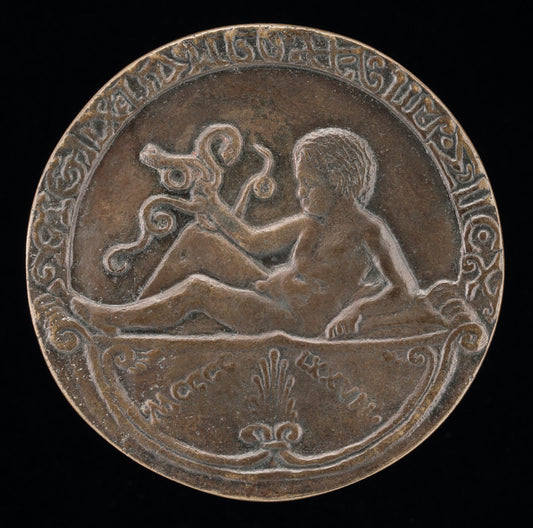 1477 by Ferrarese 15th Century (Alfonso as Infant Hercules [reverse]), 16X12"(A3)Poster Print