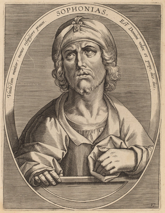 Sophonias by Theodor Galle after Jan van der Straet (Flemish, c. 1571 - 1633), 16X12"(A3)Poster Print