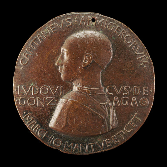 Lodovico III Gonzaga, 1414-1478, 2nd Marquess of Mantua 1444 (obverse) by Pisanello (Veronese, c. 1395 - 1455), 16X12"(A3)Poster Print