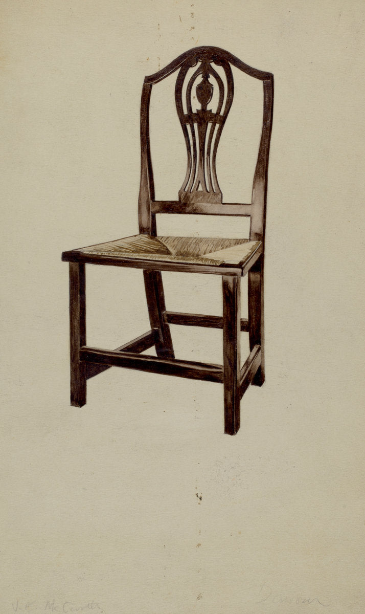 Dining Chair by McCarthy and Donald Donovan (American, active c. 1935), 16X12"(A3)Poster Print
