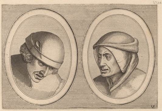 Houte Klaes and "Kommer-stoofs" by Johannes and Lucas van Doetechum after Pieter Bruegel the Elder (Dutch, died 1605), 16X12"(A3)Poster Print