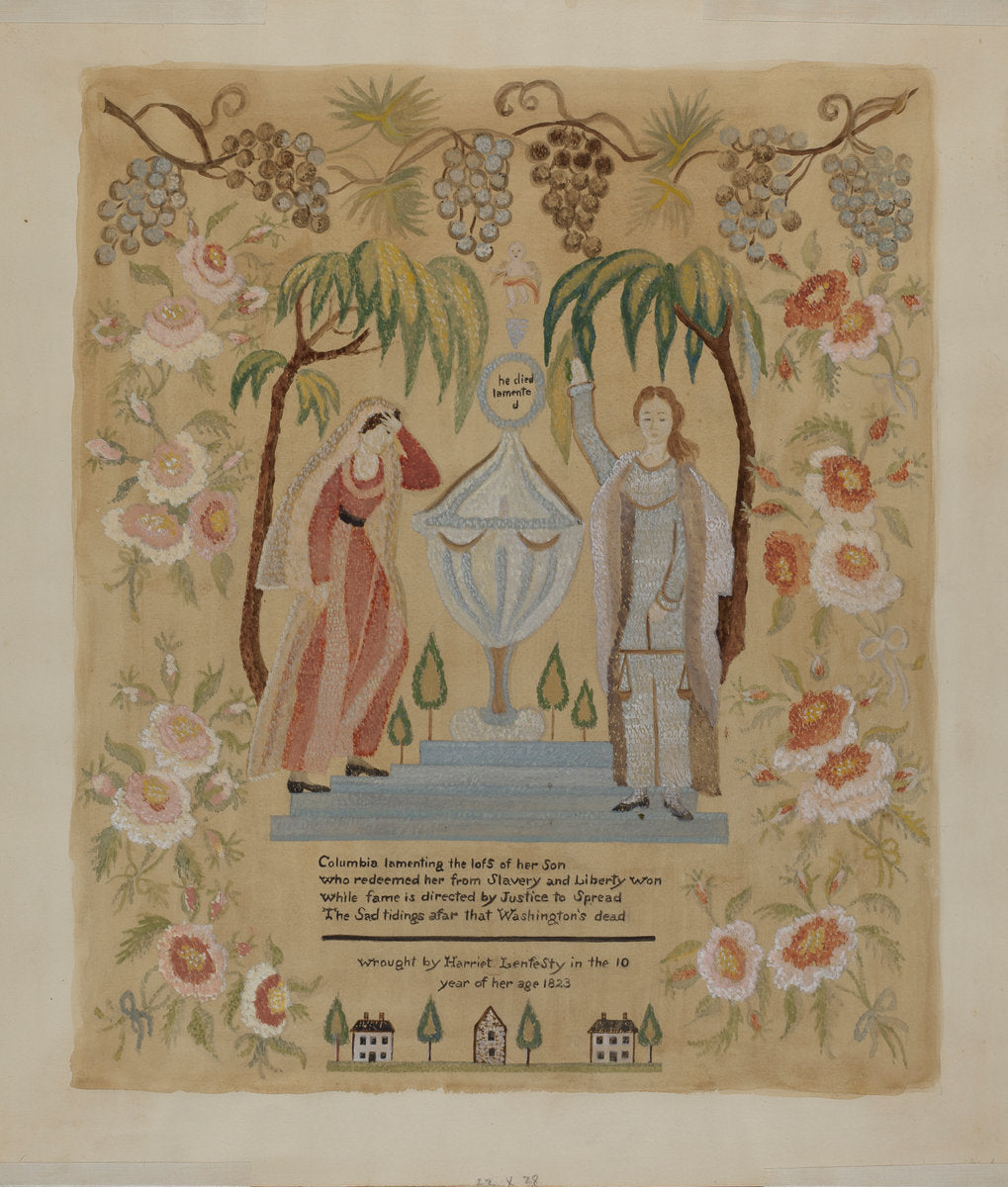 Sampler by Joseph Wolins (American, active c. 1935), 16X12"(A3)Poster Print