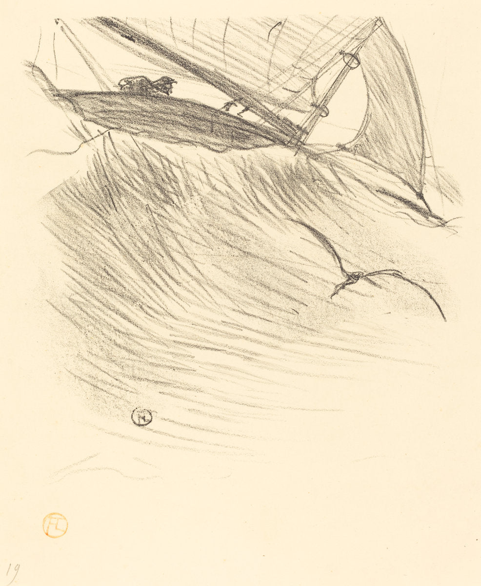 Les hirondelles de mer by Henri de Toulouse-Lautrec (French, 1864 - 1901), 16X12"(A3)Poster Print