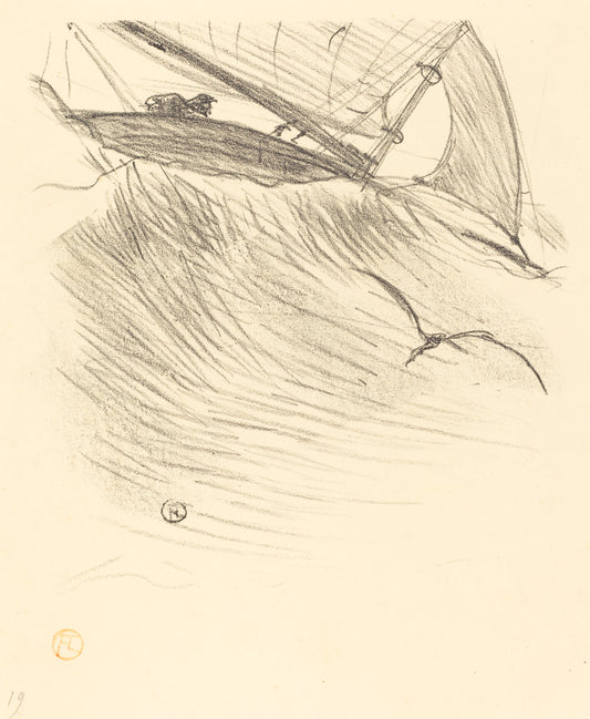 Les hirondelles de mer by Henri de Toulouse-Lautrec (French, 1864 - 1901), 16X12"(A3)Poster Print