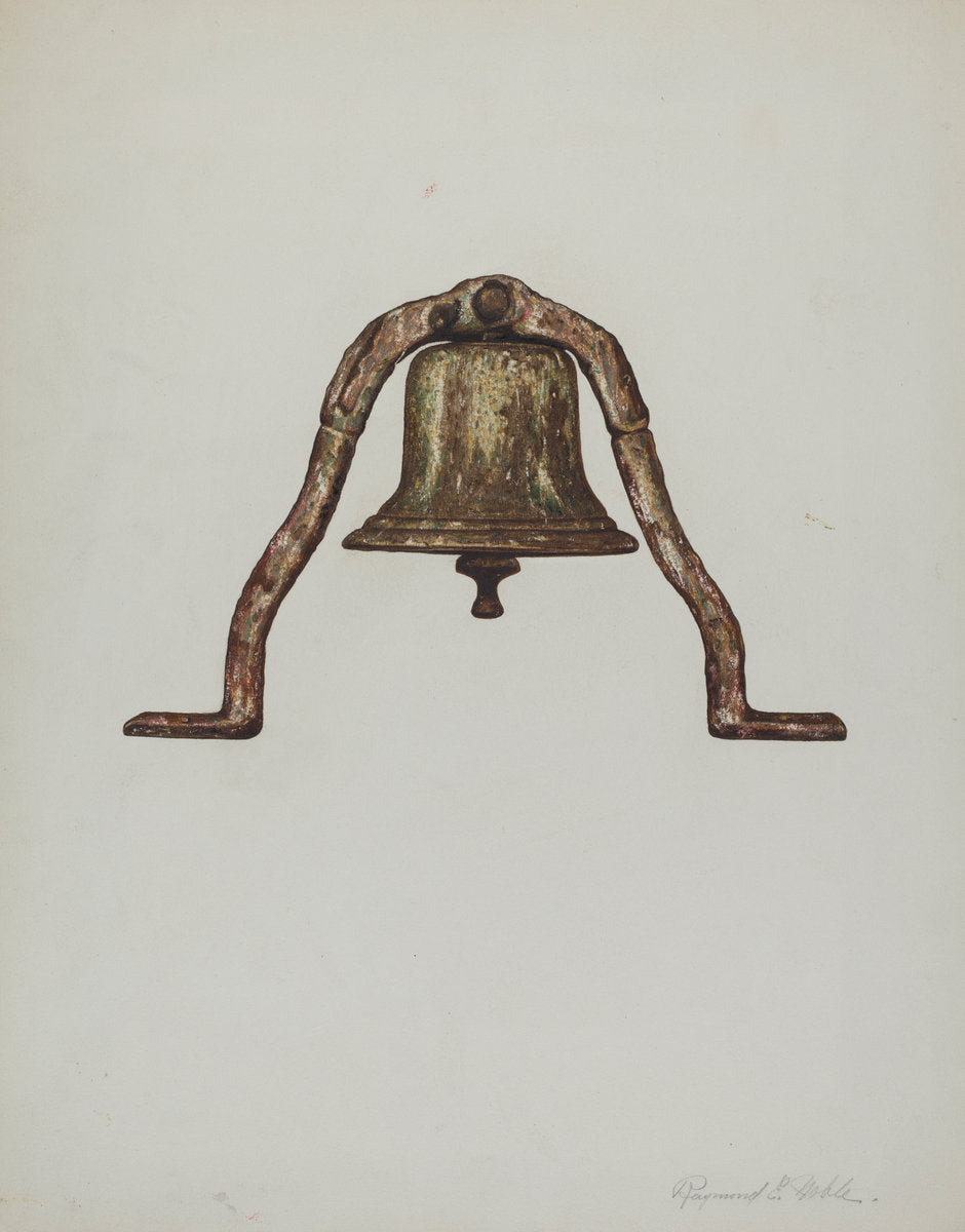 Ship's Bell by Raymond E. Noble (American, active c. 1935), 16X12"(A3)Poster Print