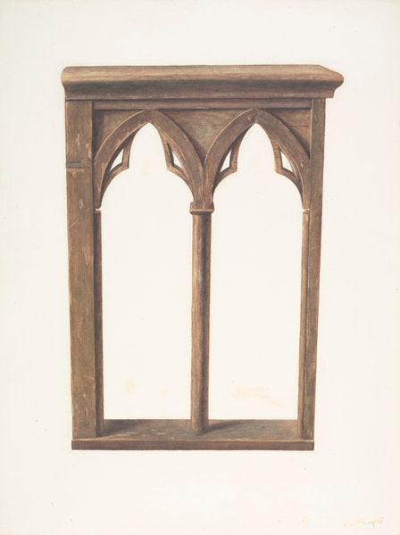 Altar Rail Gate by Manuel G. Runyan (American, active c. 1935), 16X12"(A3)Poster Print