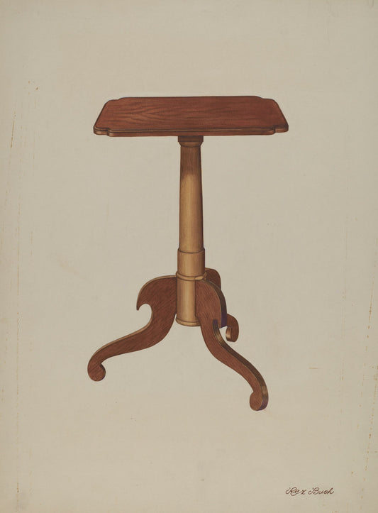Candle Stand by Rex F. Bush (American, active c. 1935), 16X12"(A3)Poster Print