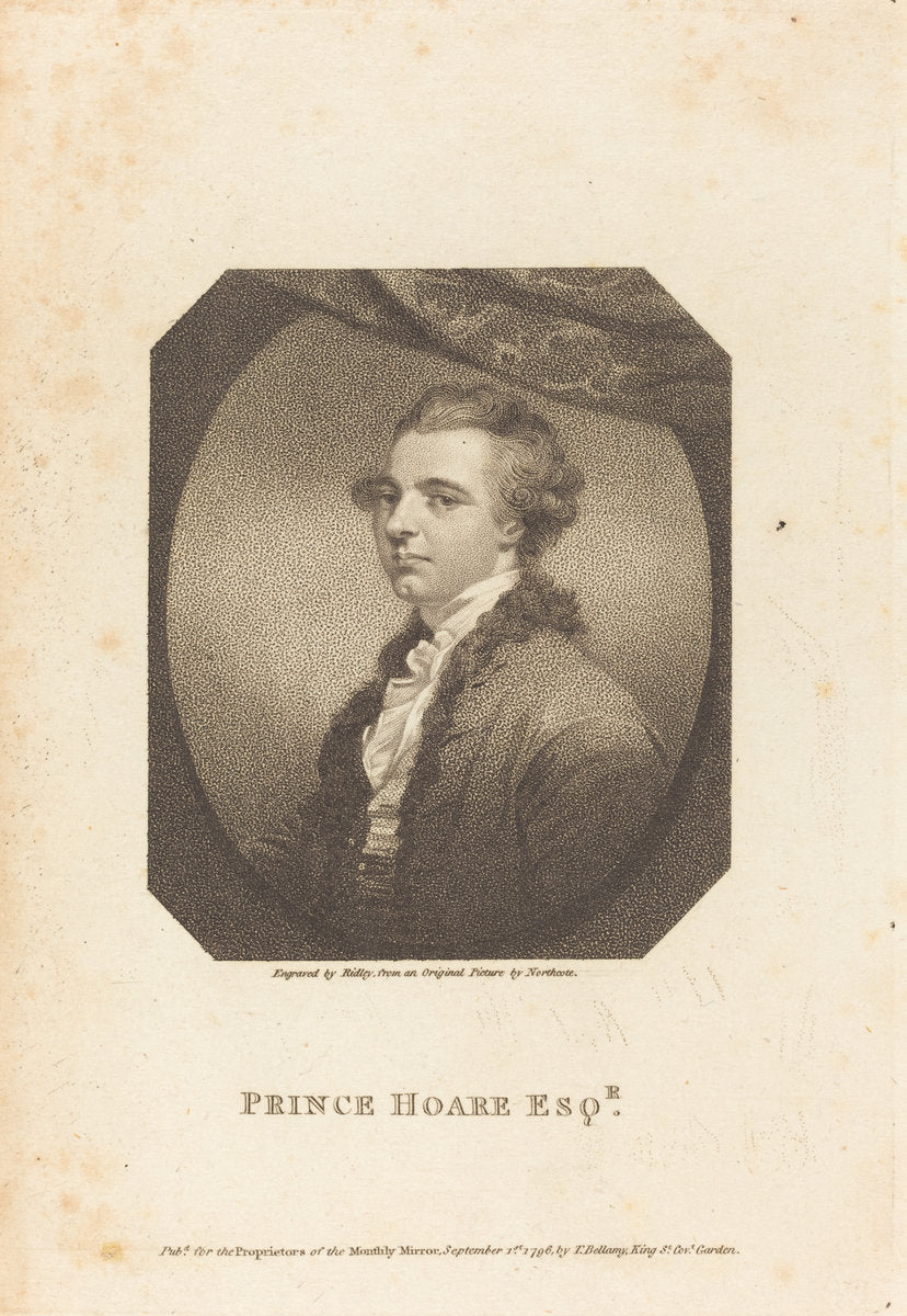 Prince Hoare Esq. by William Ridley after James Northcote (British, 1764 - 1838), 16X12"(A3)Poster Print