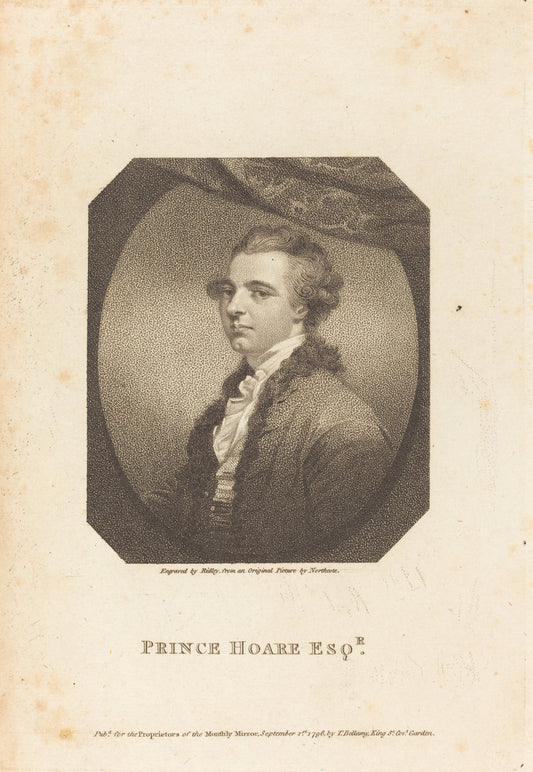 Prince Hoare Esq. by William Ridley after James Northcote (British, 1764 - 1838), 16X12"(A3)Poster Print