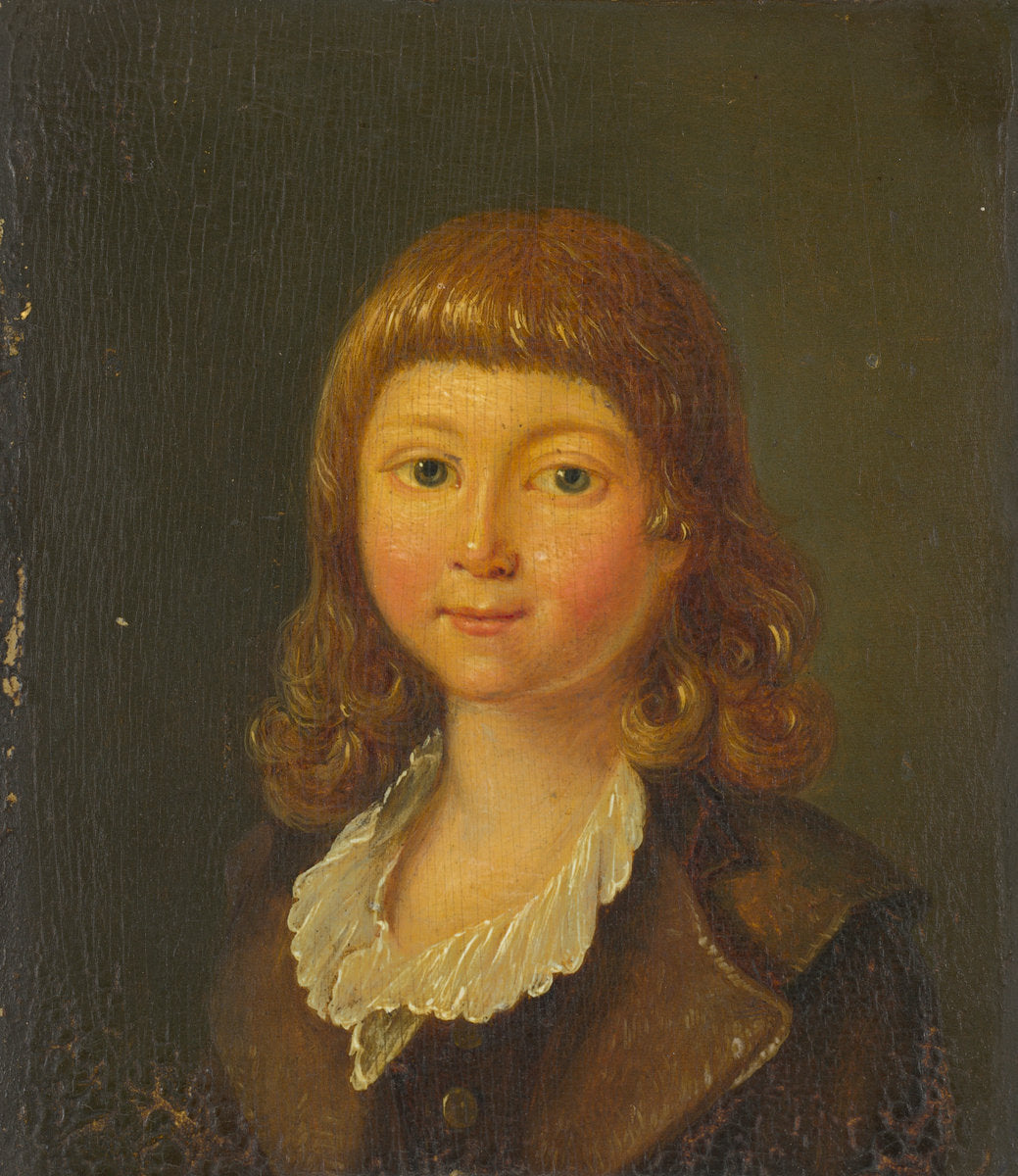 c. 1790/1795 by French 18th Century (Portrait of a Young Boy), 16X12"(A3)Poster Print