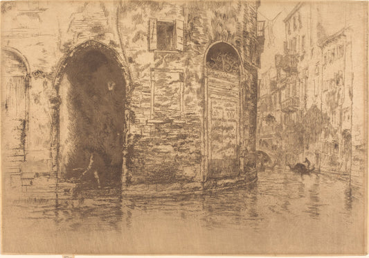 Two Doorways by James McNeill Whistler (American, 1834 - 1903), 16X12"(A3)Poster Print