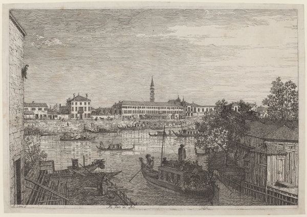 Ale Porte del Dolo by Canaletto (Italian, 1697 - 1768), 16X12"(A3)Poster Print