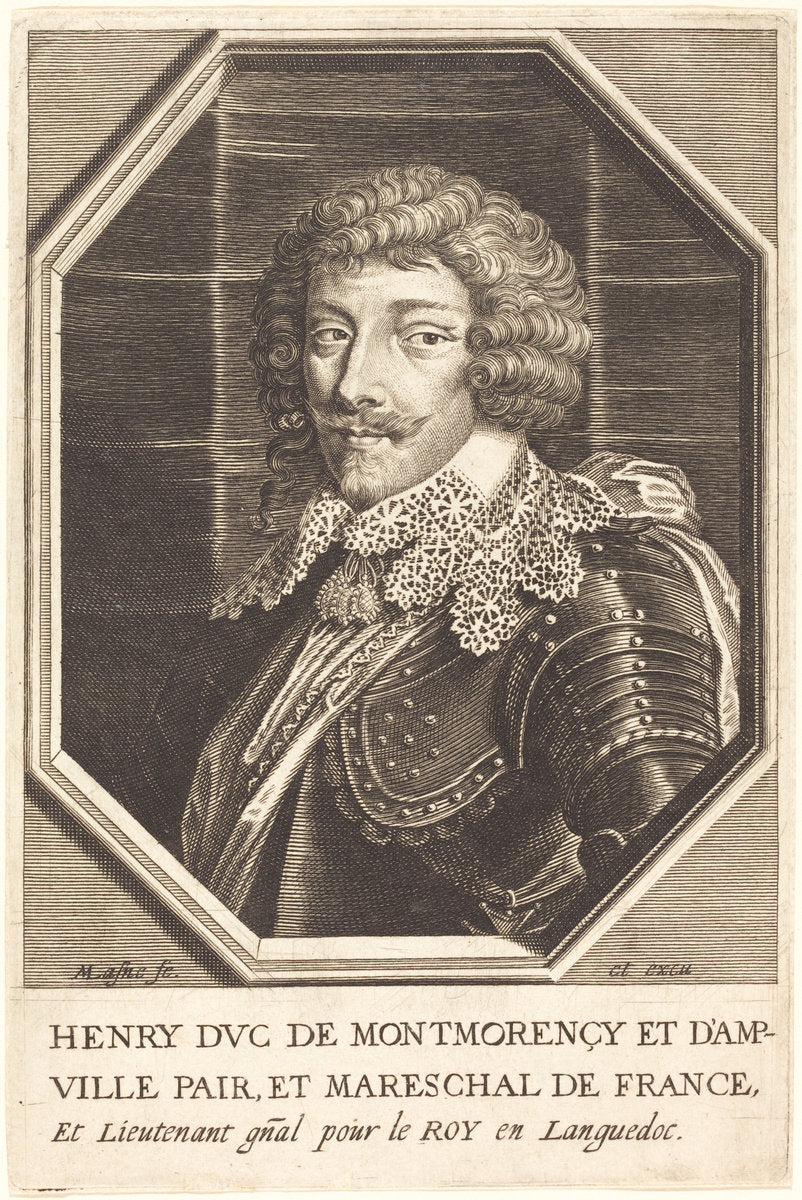 Henry II, Duke of Montmorency by Michel Lasne (French, 1590 or before - 1667), 16X12"(A3)Poster Print