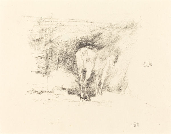 Study of a Horse by James McNeill Whistler (American, 1834 - 1903), 16X12"(A3)Poster Print