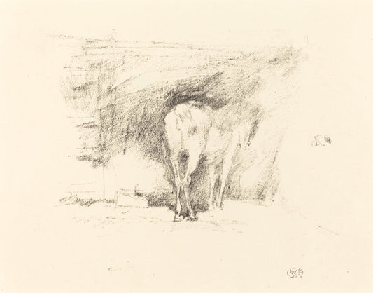 Study of a Horse by James McNeill Whistler (American, 1834 - 1903), 16X12"(A3)Poster Print