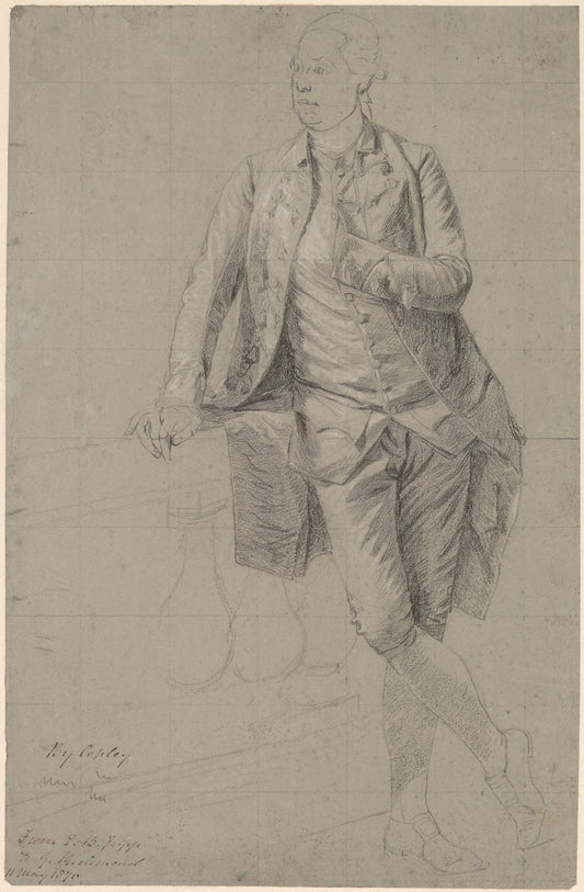 A Gentleman by John Singleton Copley (American, 1738 - 1815), 16X12"(A3)Poster Print