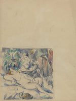 Waking Up [verso] by Paul Cézanne (French, 1839 - 1906), 16X12"(A3)Poster Print