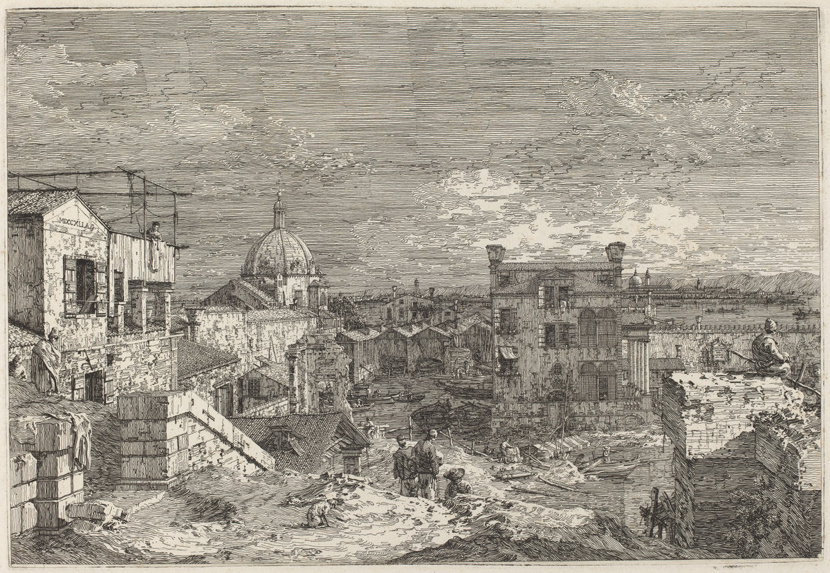 Imaginary View of Venice by Canaletto (Italian, 1697 - 1768), 16X12"(A3)Poster Print