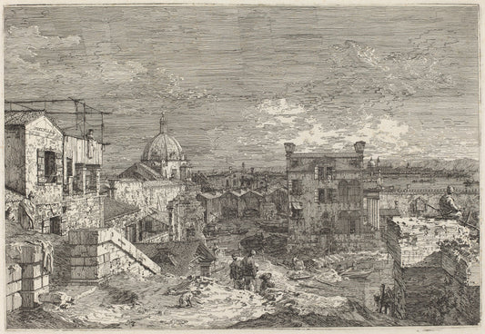 Imaginary View of Venice by Canaletto (Italian, 1697 - 1768), 16X12"(A3)Poster Print