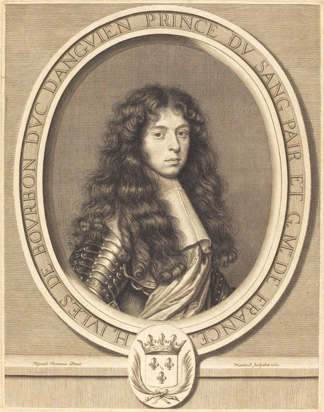 Jules, Duc d'Enghien by Robert Nanteuil after Pierre Mignard I (French, 1623 - 1678), 16X12"(A3)Poster Print
