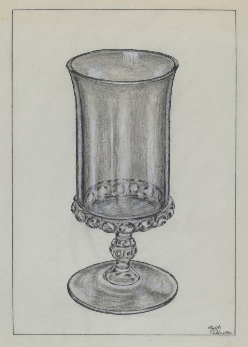 Drinking Glass by Hugh Clarke (American, active c. 1935), 16X12"(A3)Poster Print