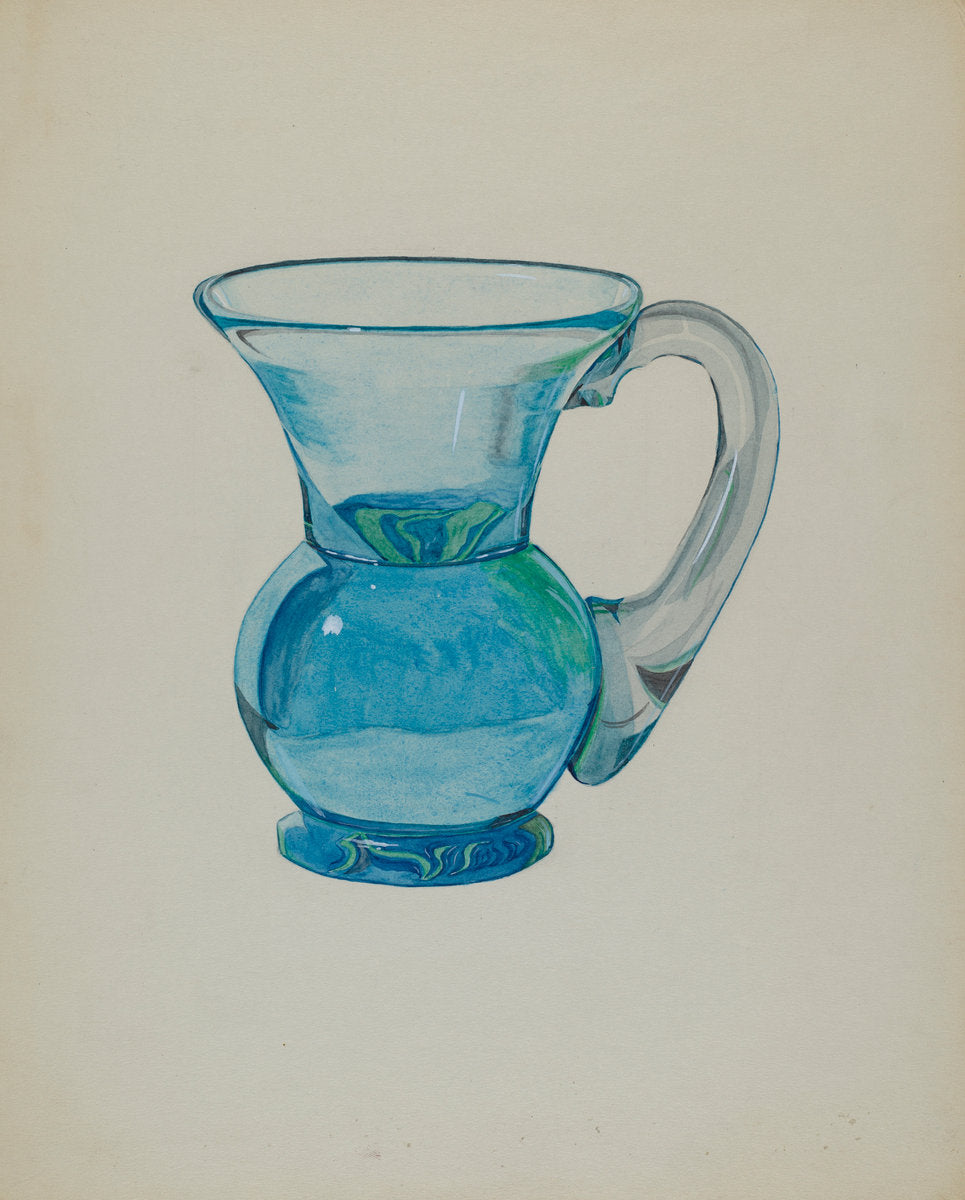 Miniature Cup (Blue) by Dorothy Posten (American, active c. 1935), 16X12"(A3)Poster Print