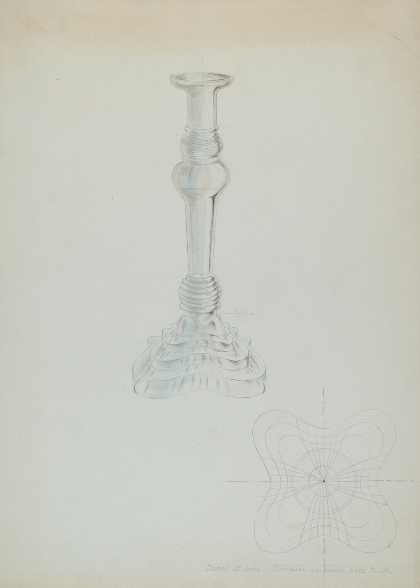 Candlestick by Hebilly West (American, active c. 1935), 16X12"(A3)Poster Print