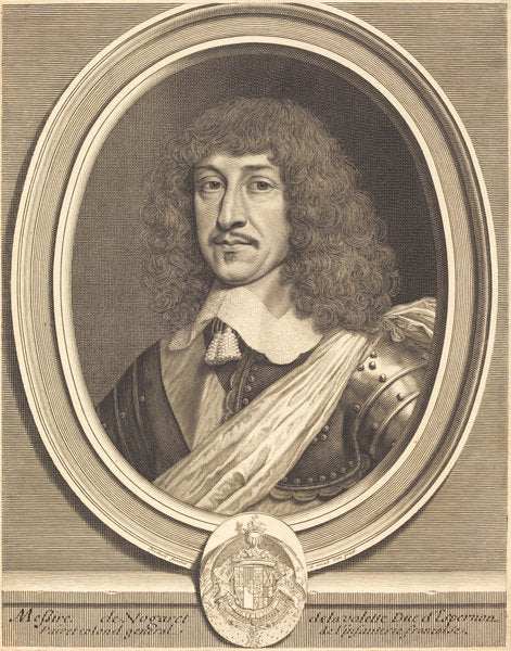 Bernard, Duc d'Epernon by Robert Nanteuil (French, 1623 - 1678), 16X12"(A3)Poster Print