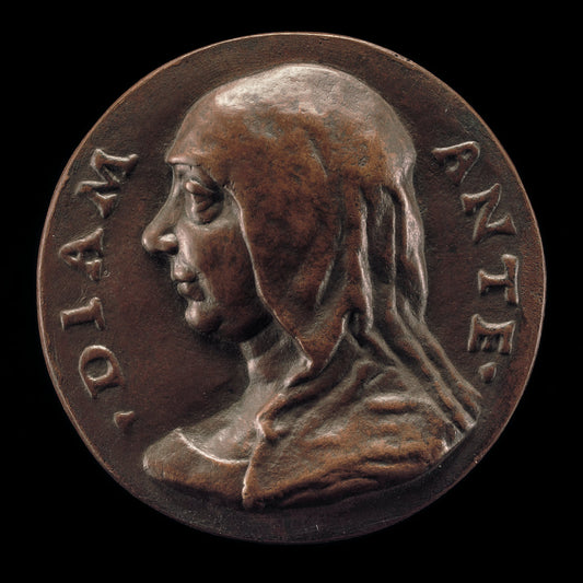 second half 15th century by Circle of Niccolò Fiorentino (Possibly Diamante de' Medici, Wife of Giovanni Capponi [obverse]), 16X12"(A3)Poster Print