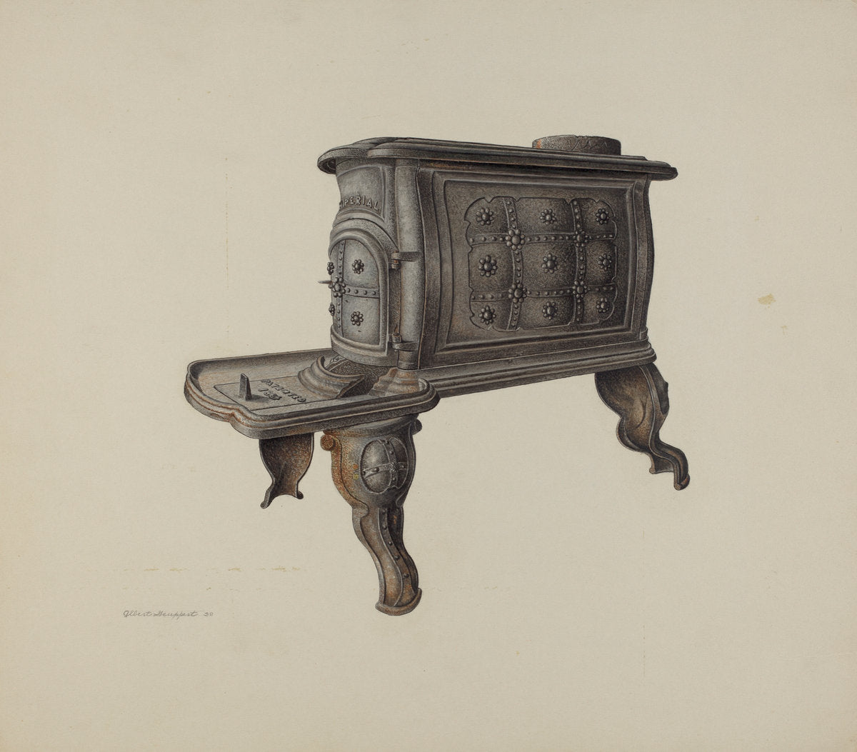 Stove by Albert Geuppert (American, active c. 1935), 16X12"(A3)Poster Print
