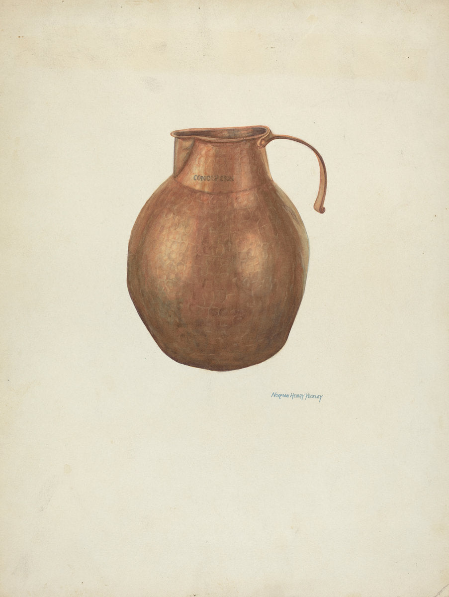 Pitcher (Ecclesiastical) by N.H. Yeckley (American, active c. 1935), 16X12"(A3)Poster Print