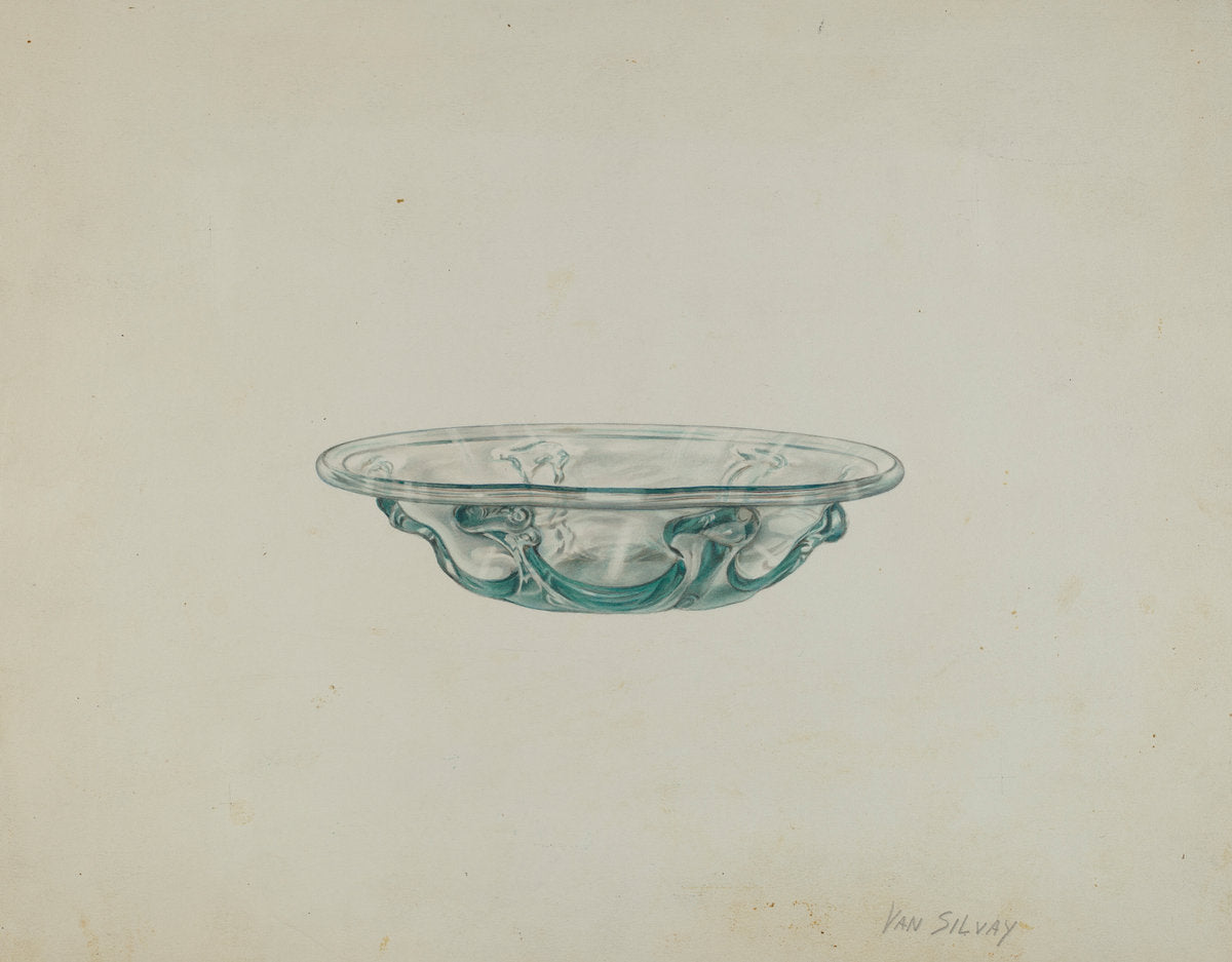 Dish by Van Silvay (American, active c. 1935), 16X12"(A3)Poster Print