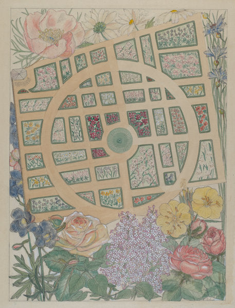 Madame Jumel's Garden by Virginia Richards (American, active c. 1935), 16X12"(A3)Poster Print