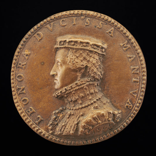 Eleonora of Austria, 1534-1594, Duchess of Mantua, Wife 1561 of Guglielmo I Gonzaga by Pastorino de' Pastorini, called Pastorino da Siena (Italian, c. 1508 - 1592), 16X12"(A3)Poster Print