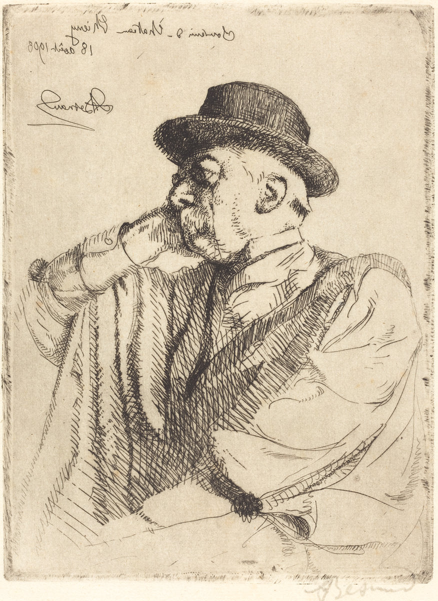 Edmond Pigalle by Albert Besnard (French, 1849 - 1934), 16X12"(A3)Poster Print
