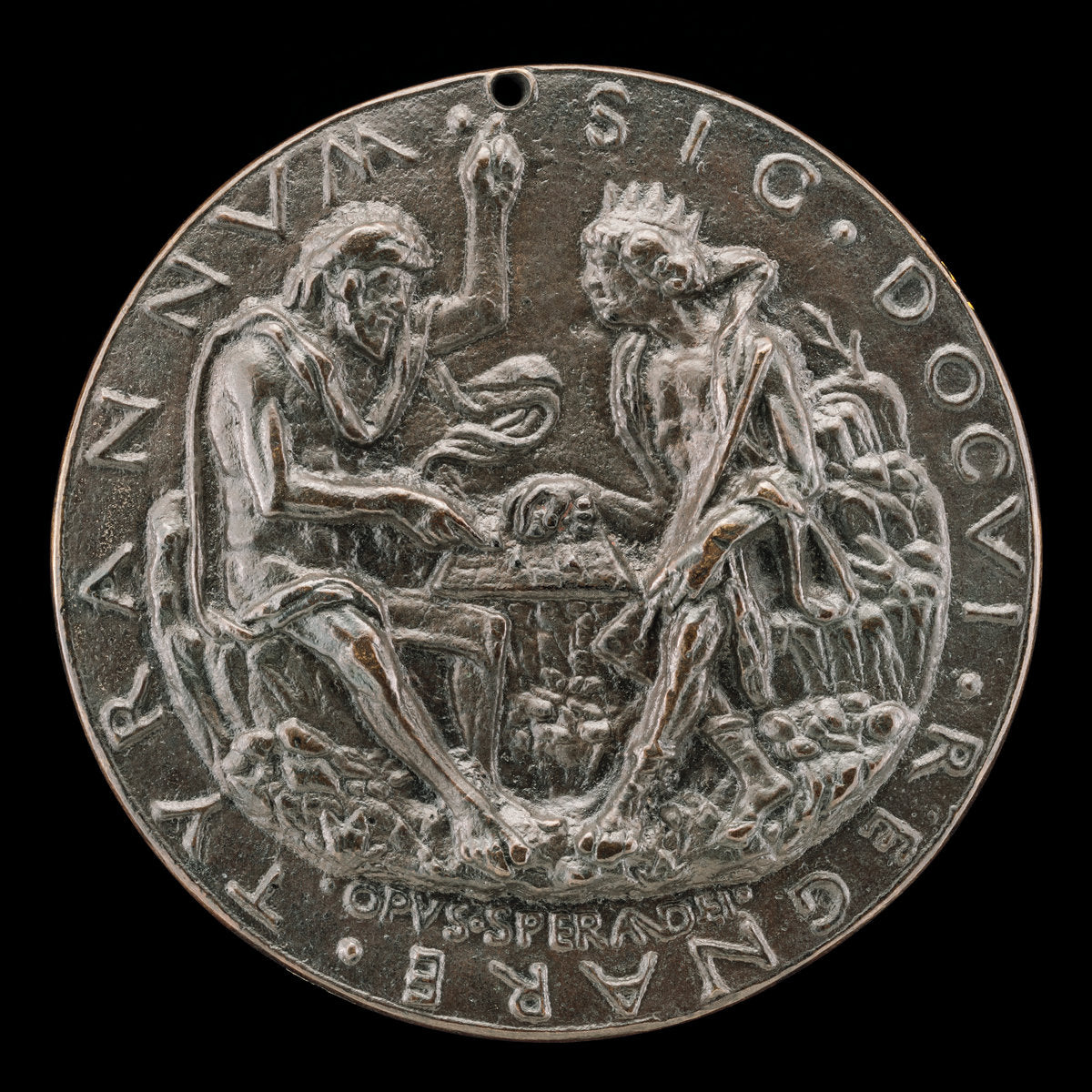King Evilmerdoch Playing Chess [reverse] by Sperandio (Italian, c. 1425/1428  - c. 1504), 16X12"(A3)Poster Print