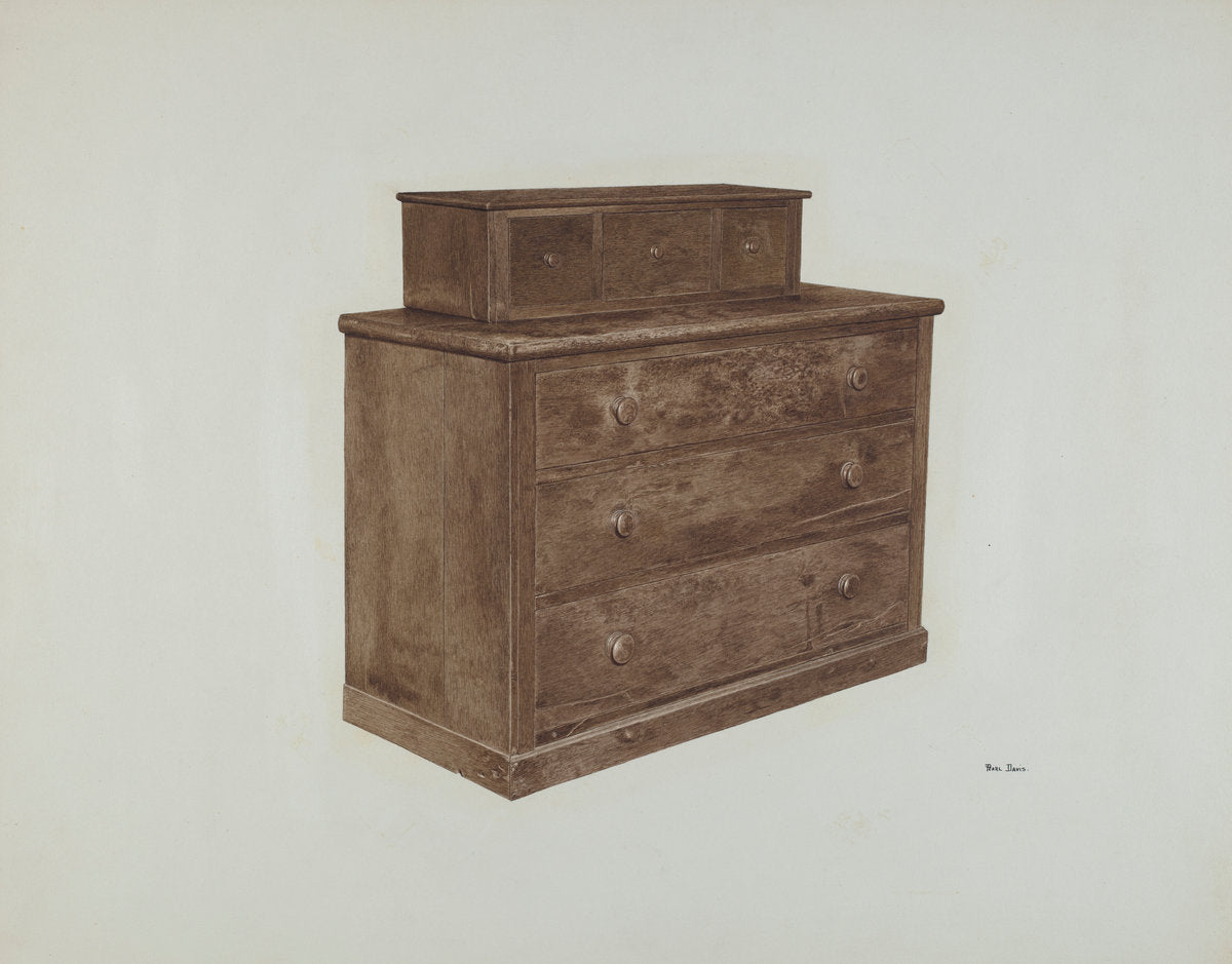 Dresser by Pearl Davis (American, active c. 1935), 16X12"(A3)Poster Print