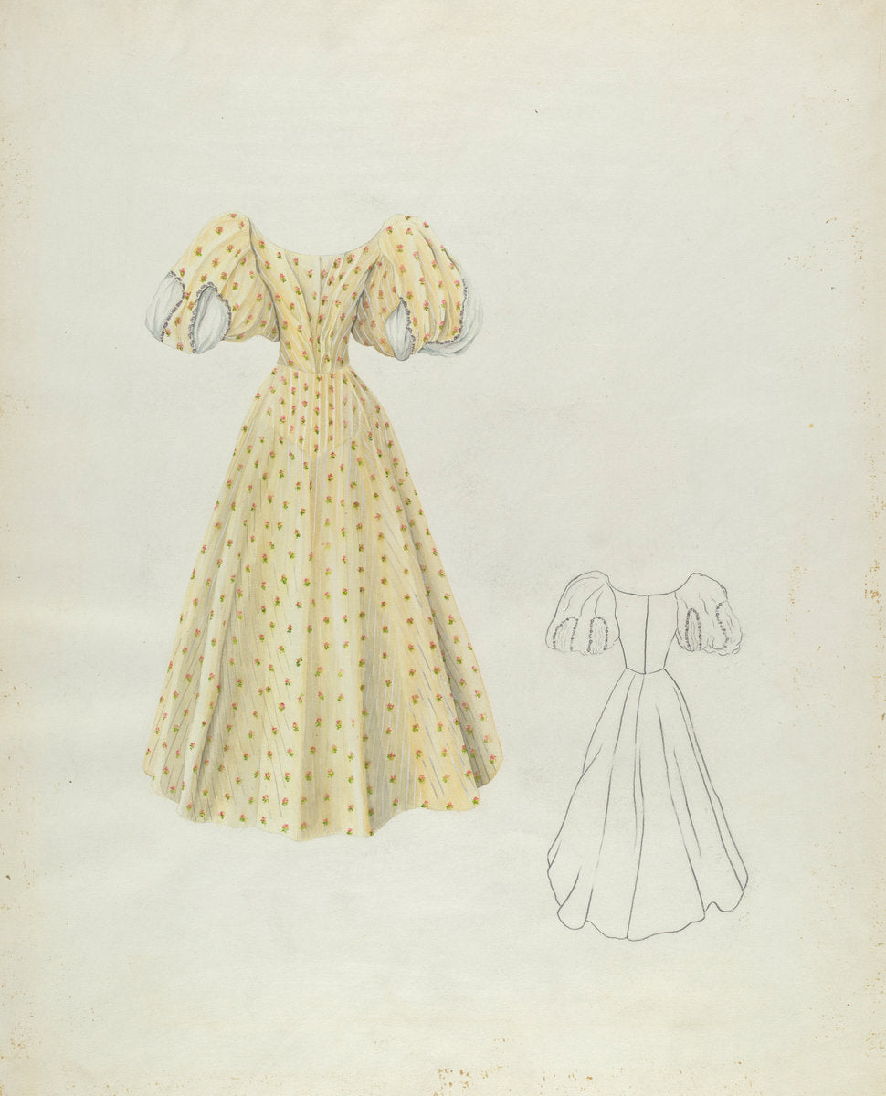 Evening Dress by Ray Price (American, active c. 1935), 16X12"(A3)Poster Print