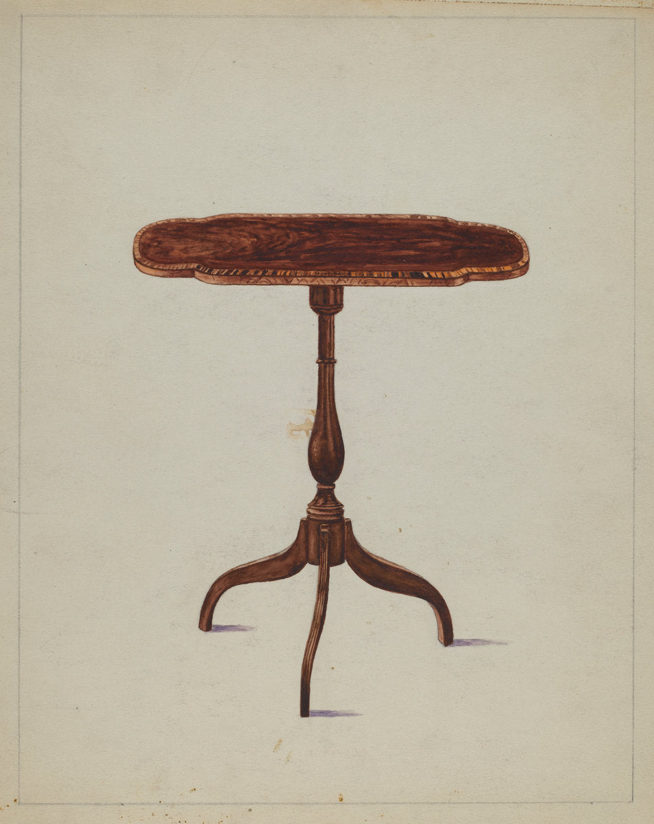 Table by Hans Westendorff (American, active c. 1935), 16X12"(A3)Poster Print