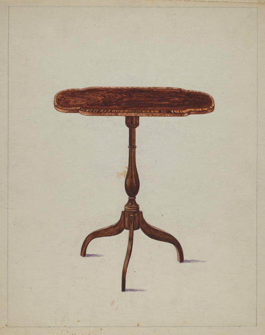Table by Hans Westendorff (American, active c. 1935), 16X12"(A3)Poster Print