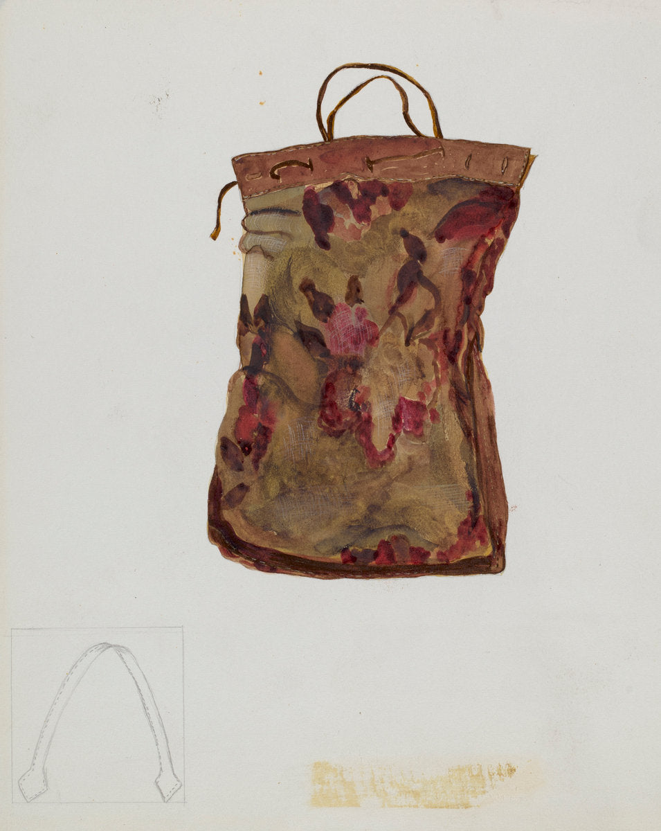 Carpet Bag by Edna C. Rex (American, active c. 1935), 16X12"(A3)Poster Print