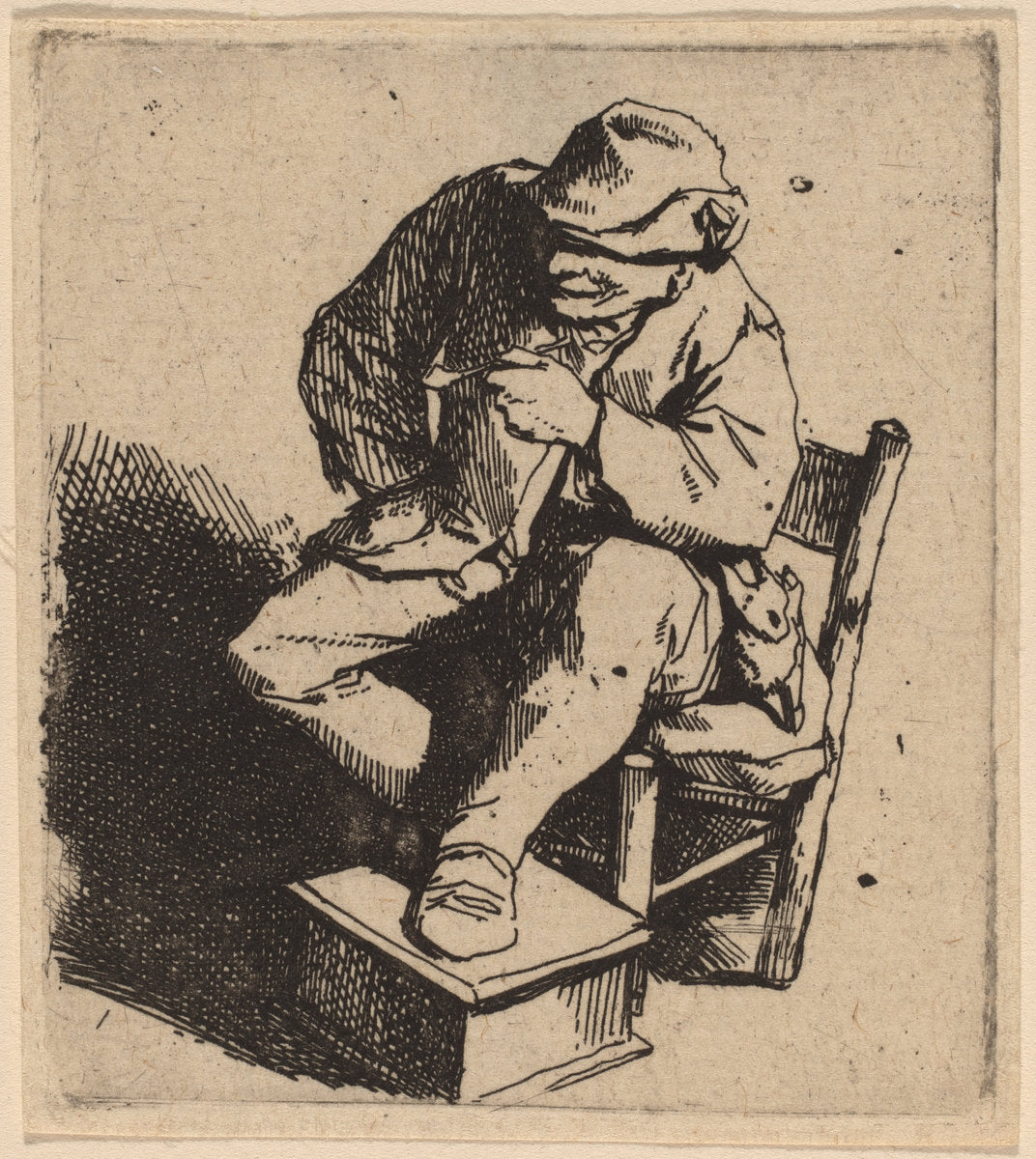 The Smoker by Cornelis Bega (Dutch, 1631/1632 - 1664), 16X12"(A3)Poster Print