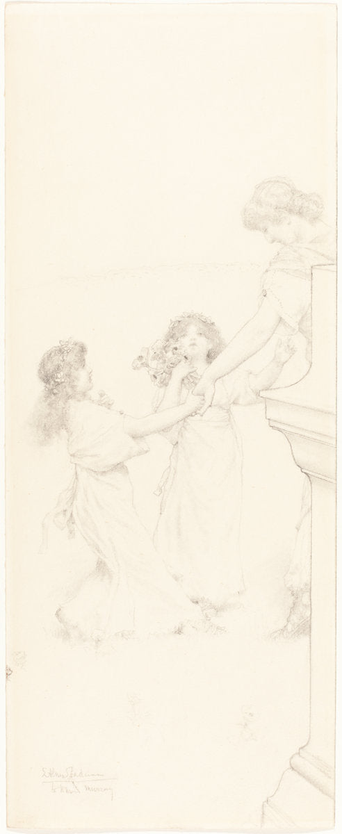 A Dance in Spring by Sir Lawrence Alma-Tadema (British, 1836 - 1912), 16X12"(A3)Poster Print