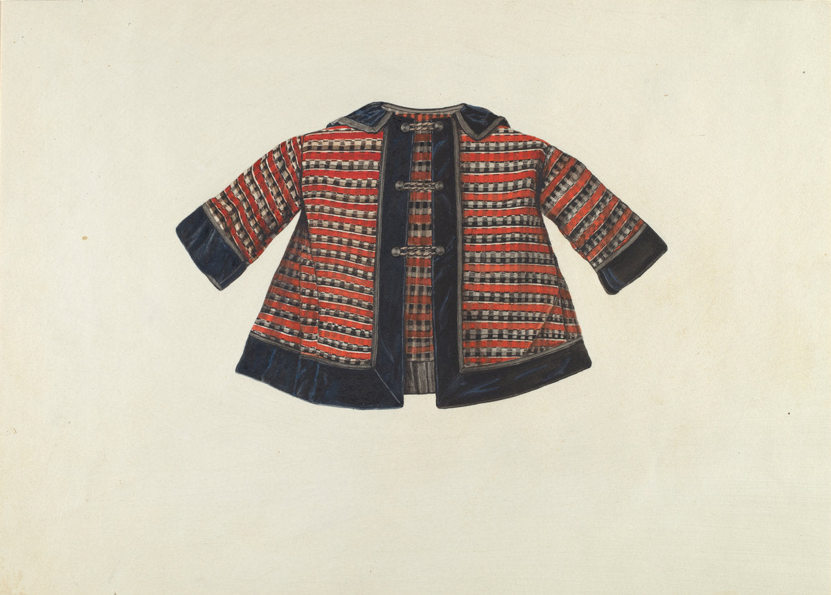 Child's Coat by Lucien Verbeke (American, active c. 1935), 16X12"(A3)Poster Print