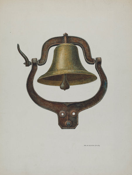 Dinner Bell by William Kieckhofel (American, active c. 1935), 16X12"(A3)Poster Print