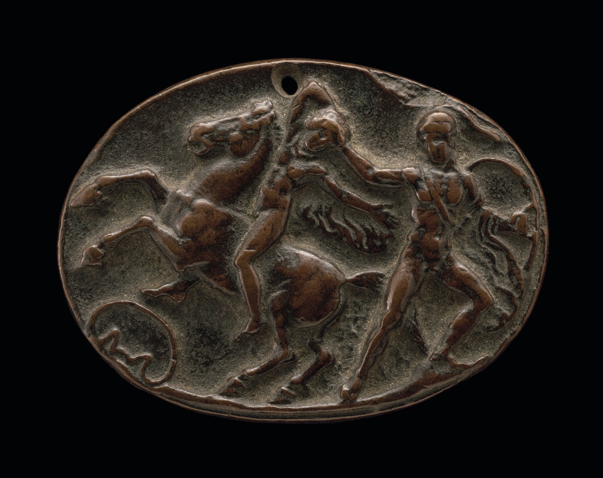 before 1523 by Roman 15th or 16th Century, after the Antique (Achilles Seizing Troilus), 16X12"(A3)Poster Print